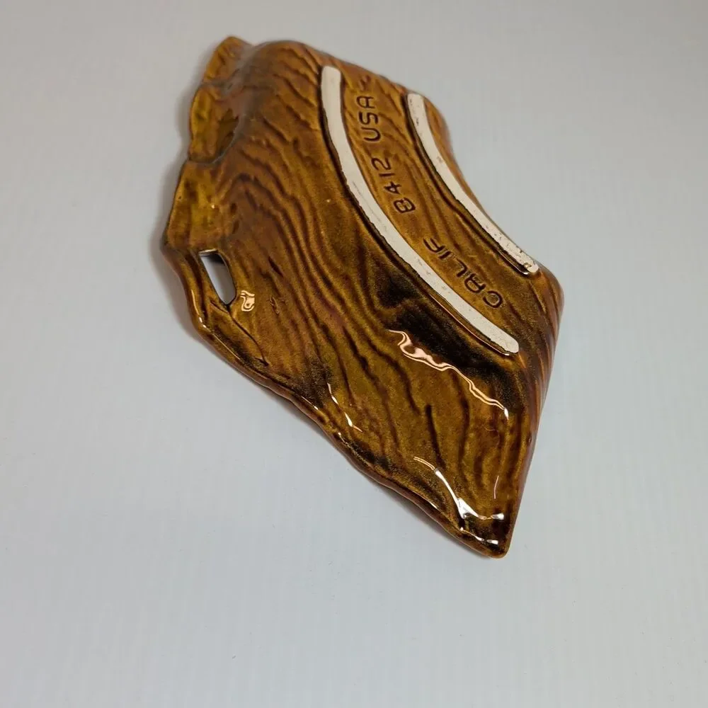 MCM California Pottery Chip Dish Faux Bois B412 - Excellent Condition